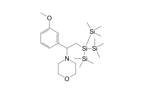 4-(2-(1,1,1,3,3,3-hexamethyl-2-(trimethylsilyl)trisilan-2-yl)-1-(3-methoxyphenyl)ethyl)morpholine