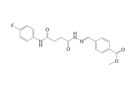 methyl 4-((E)-{[4-(4-fluoroanilino)-4-oxobutanoyl]hydrazono}methyl)benzoate