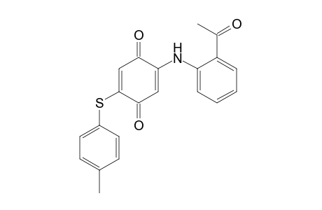 2-(2-acetylanilino)-5-(4-methylphenyl)sulfanylcyclohexa-2,5-diene-1,4-dione