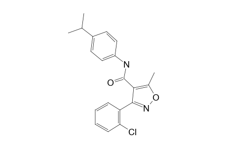 3-(2-Chlorophenyl)-5-methyl-N-[4-(propan-2-yl)phenyl]-1,2-oxazole-4-carboxamide