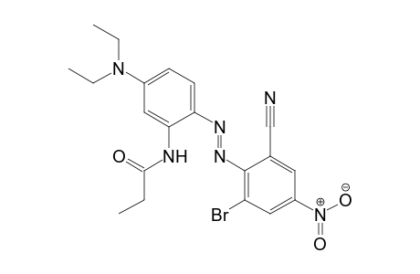 Propanamide, N-[2-[(2-bromo-6-cyano-4-nitrophenyl)azo]-5-(diethylamino)phenyl]-