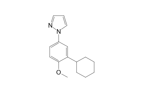 1-(3-Cyclohexyl-4-methoxyphenyl)-1H-pyrazole