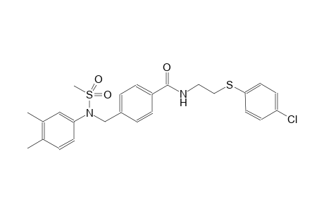 benzamide, N-[2-[(4-chlorophenyl)thio]ethyl]-4-[[(3,4-dimethylphenyl)(methylsulfonyl)amino]methyl]-