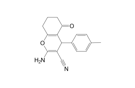 2-Amino-4-(4-methylphenyl)-5-oxo-5,6,7,8-tetrahydro-4H-chromene-3-carbonitrile