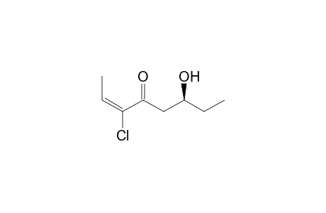 (2E,6S)-3-Chloro-6-hydroxyoct-2-en-4-one