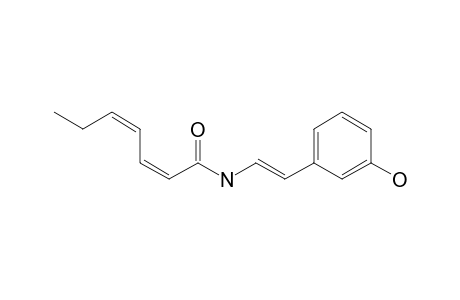 (2Z,4Z)-Heptadienoic acid [2-(3-hydroxyphenyl)vinyl]amide