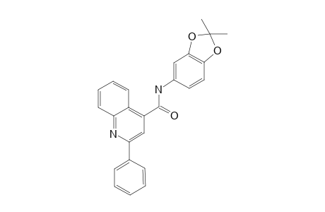 4-Quinolinecarboxamide, N-(2,2-dimethyl-1,3-benzodioxol-5-yl)-2-phenyl-