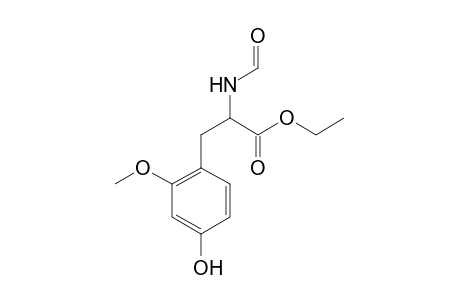 N-Formyl(4-hydroxy-2-methoxyphenyl)alanine,ethyl ester