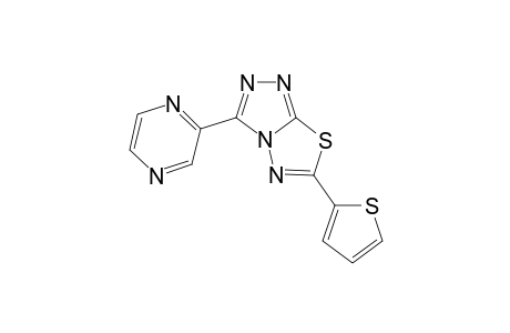 [1,2,4]Triazolo[3,4-b][1,3,4]thiadiazole, 3-(2-pyrazinyl)-6-(2-thienyl)-