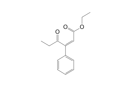 Ethyl (2Z)-4-oxo-3-phenylhex-2-enoate