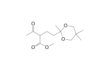 1,3-Dioxane-2-butanoic acid, .alpha.-acetyl-2,5,5-trimethyl-, methyl ester
