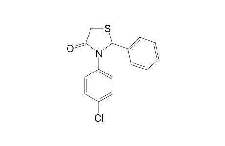 3-(p-chlorophenyl)-2-phenyl-4-thiazolidinone