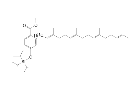 2-[(2E,6E,10E)-3,7,11,15-tetramethylhexadeca-2,6,10,14-tetraenyl]-4-tri(propan-2-yl)silyloxybenzoic acid methyl ester
