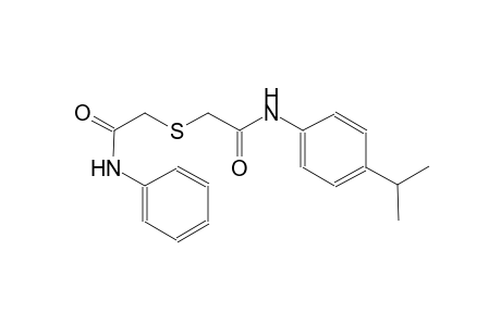 2-[(4-Isopropyl-phenylcarbamoyl)-methylsulfanyl]-N-phenyl-acetamide