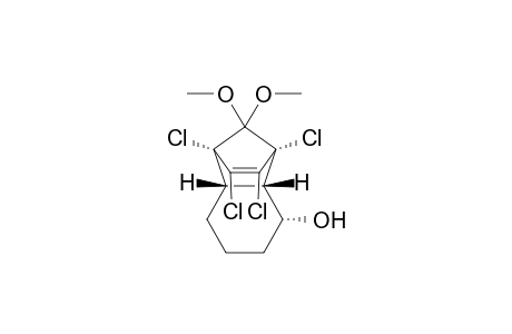1,4-Methanonaphthalen-5-ol, 1,2,3,4-tetrachloro-1,4,4a,5,6,7,8,8a-octahydro-9,9-dimethoxy-, (1.alpha.,4.alpha.,4a.beta.,5.alpha.,8a.be ta.)-(.+-.)-