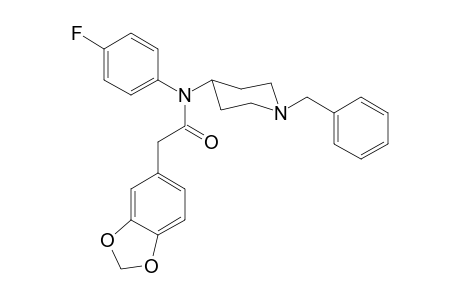 2-(2H-1,3-Benzodioxol-5-yl)-N-(4-fluorophenyl)-N-(1-(2-phenylmethyl)piperidin-4-yl)acetamide