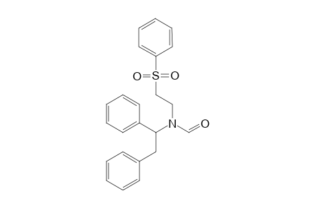 N-(1,2-Diphenylethyl)-N-[2-(phenylsulfonyl)ethyl]formamide