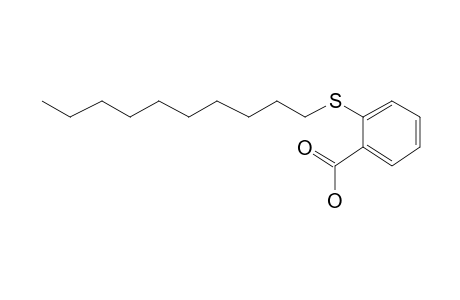 Benzoic acid, 2-(decylthio)-