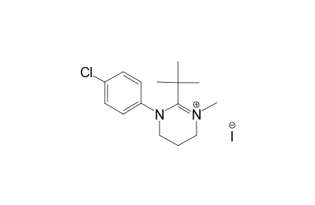 1-(4-CHLOROPHENYL)-2-TERT.-BUTYL-3-METHYL-1,4,5,6-TETRAHYDROPYRIMIDINIUM-IODIDE