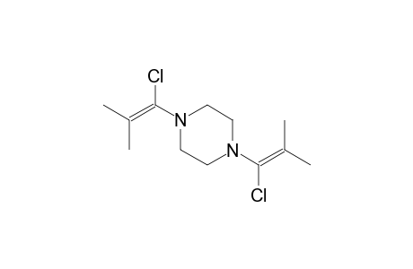 1,4-bis(1-chloro-2-methylprop-1-enyl)piperazine