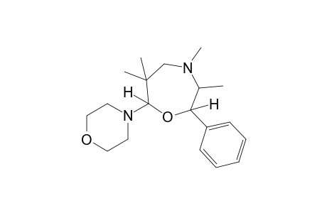 hexahydro-7-morpholino-2-phenyl-3,4,6,6-tetramethyl-1,4-oxazepine