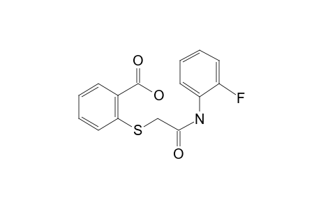 2-[(2-Fluoro-phenylcarbamoyl)-methylsulfanyl]-benzoic acid