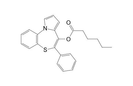 5-Phenylpyrrolo[2,1-d][1,5]-benzothiazepin-4-ol hexanoate