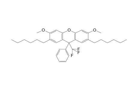 2,7-Dihexyl-3,6-dimethoxy-9-phenyl-9-trifluoromethyl-9H-xanthene