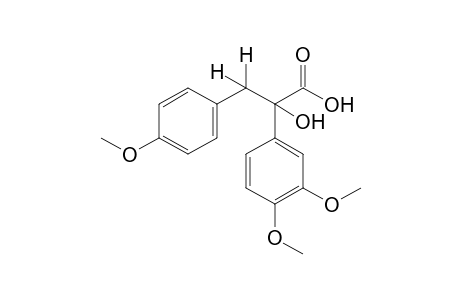 2-(3,4-dimethoxyphenyl)-3-(p-methoxyphenyl)lactic acid