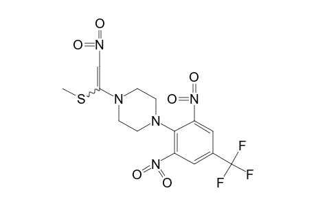 1-(2,6-Dinitro-alpha,alpha,alpha-trifluoro-p-tolyl)-4-[1-(methylthio)-2-nitrovinyl]-piperazine