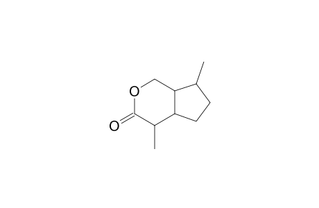 Cyclopenta(c)pyran-3(1H)-one, hexahydro-4,7-dimethyl-