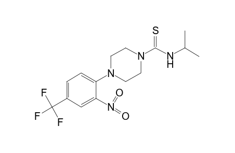 N-isopropyl-4-(2-nitro-alpha,alpha,alpha-trifluoro-p-tolyl)thio-1-piperazinecarboxamide