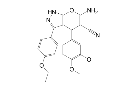 6-amino-4-(3,4-dimethoxyphenyl)-3-(4-ethoxyphenyl)-1,4-dihydropyrano[2,3-c]pyrazole-5-carbonitrile