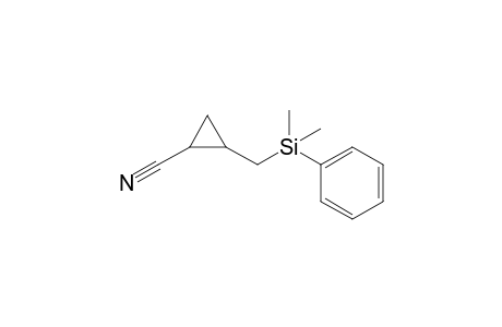 2-((Dimethyl(phenyl)silyl)methyl)cyclopropanecarbonitrile