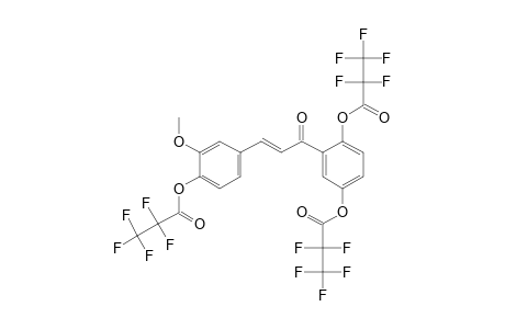 3-Methoxy-4,2',5'-trihydroxychalcone, tris(pentafluoropropionate)