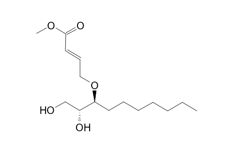 (2E,6S,7R)-7,8-Dihydroxy-5-oxa-6-heptyl-2-octenoic acid methyl ester