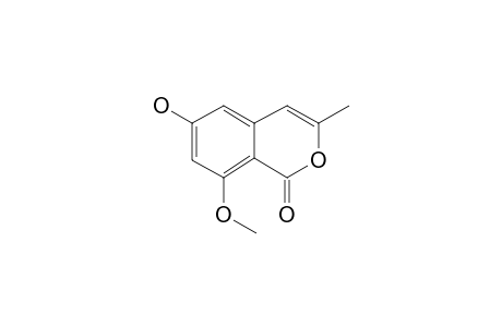 1H-2-Benzopyran-1-one, 6-hydroxy-8-methoxy-3-methyl-