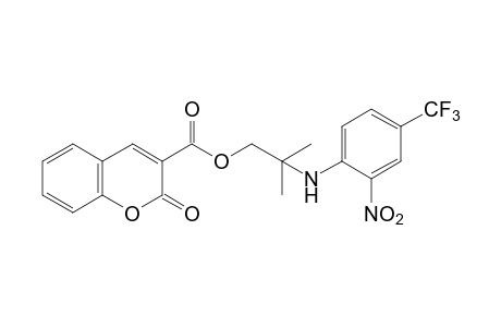 2-OXO-2H-1-BENZOPYRAN-3-CARBOXYLIC ACID, 2-METHYL-2-(2-NITRO-alpha,alpha,alpha-TRIFLUORO-p-TOLUIDINO)PROPYL ESTER