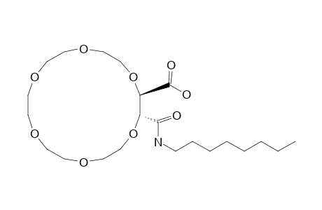 1,4,7,10,13,16-Hexaoxacyclooctadecane-2-carboxylic acid, 3-[(octylamino)carbonyl]-, [2R-(2R*,3R*)]-