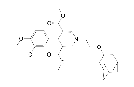 1-[2-(1-adamantyloxy)ethyl]-4-(3-hydroxy-4-methoxy-phenyl)-4H-pyridine-3,5-dicarboxylic acid dimethyl ester