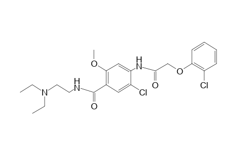 6'-chloro-2-(o-chlorophenoxy)-4'-{[2-(diethylamino)ethyl]carbamoyl}-2-ethyl-2-phenyl-m-acetanisidide