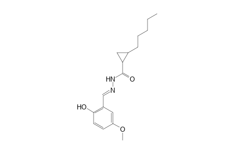 N'-[(E)-(2-Hydroxy-5-methoxyphenyl)methylidene]-2-pentylcyclopropanecarbohydrazide