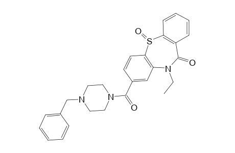 Dibenzo[b,f][1,4]thiazepin-11(10H)-one, 10-ethyl-8-[[4-(phenylmethyl)-1-piperazinyl]carbonyl]-, 5-oxide