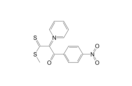 (Z)-3-(methylthio)-1-(4-nitrophenyl)-2-(1-pyridin-1-iumyl)-3-sulfanylidene-1-propen-1-olate