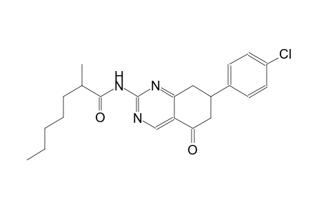 N-[7-(4-chlorophenyl)-5-oxo-5,6,7,8-tetrahydro-2-quinazolinyl]-2-methylheptanamide