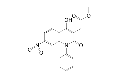 1,2-dihydro-4-hydroxy-7-nitro-2-oxo-1-phenyl-3-quinolineacetic acid, methyl ester