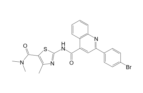 2-(4-bromophenyl)-N-{5-[(dimethylamino)carbonyl]-4-methyl-1,3-thiazol-2-yl}-4-quinolinecarboxamide