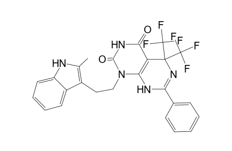 1-[2-(2-methyl-1H-indol-3-yl)ethyl]-7-phenyl-5,5-bis(trifluoromethyl)-5,8-dihydropyrimido[4,5-d]pyrimidine-2,4(1H,3H)-dione