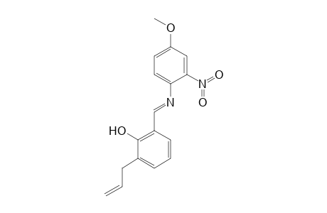 2-Allyl-6-((E)-[(4-methoxy-2-nitrophenyl)imino]methyl)phenol