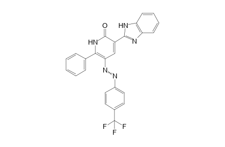 3-(1H-benzoimidazol-2-yl)-6-phenyl-5-(4-trifluoromethyl-phenylazo)-1H-pyridin-2-one